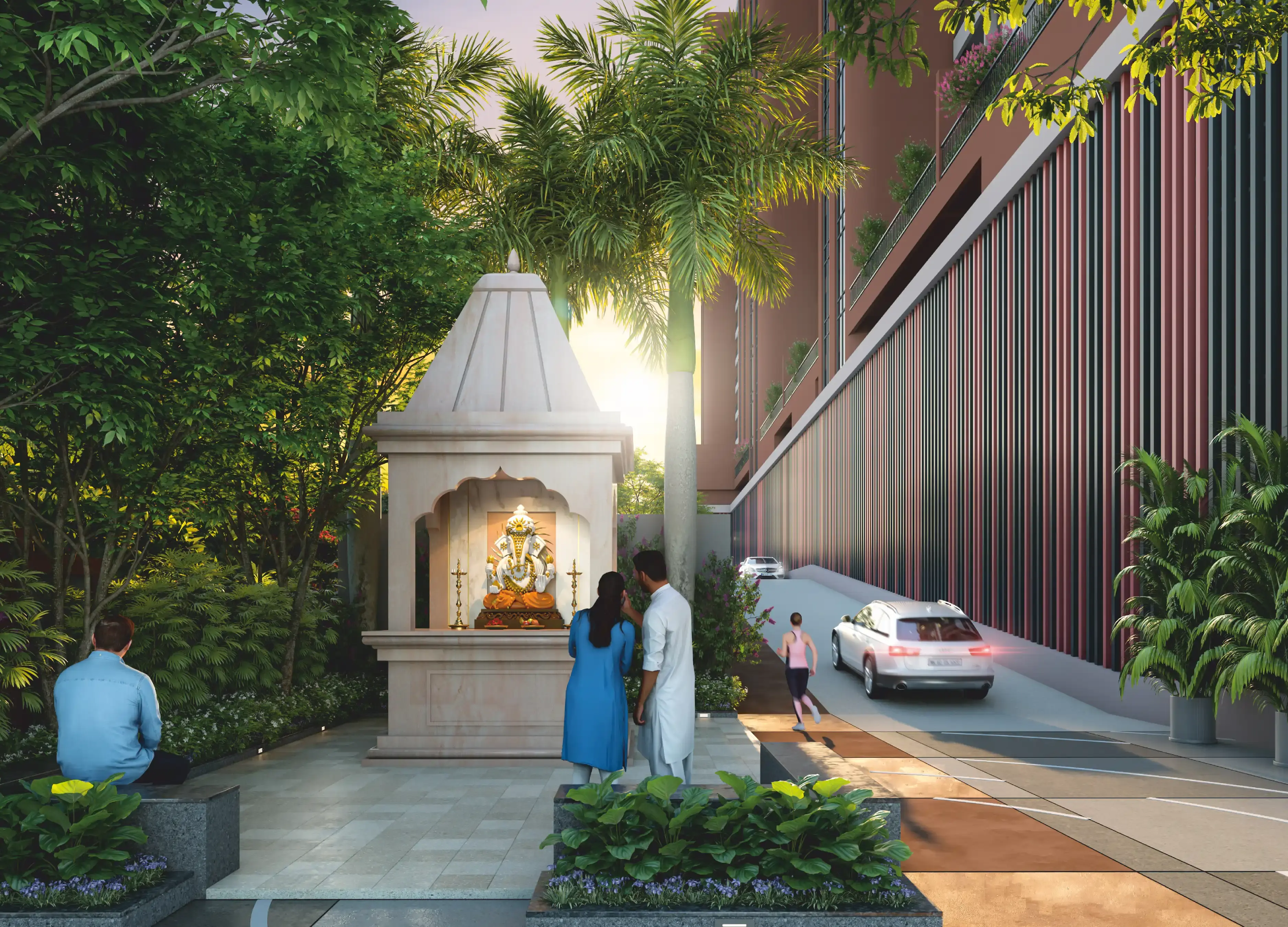 Amara Mundhva Pune – night/evening exterior view